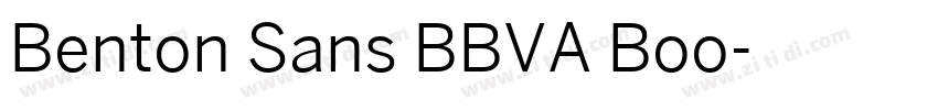 Benton Sans BBVA Boo字体转换
